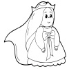 Онлайн раскраска Принцессы Дисней