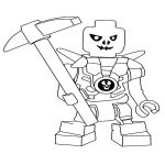 Раскраска Лего Ninjago skelet