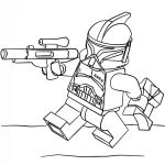 Раскраска Лего Звездные войны Солдат-клон