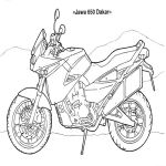Раскраска мотоцикл Jawa