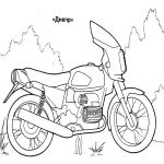 Раскраска мотоцикл Днепр