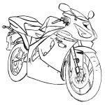 Раскраска мотоцикл Kawasaki Ninja