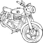 Раскраска мотоцикл Иж