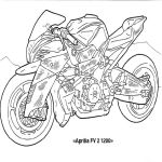 Раскраска мотоцикл Aprilia