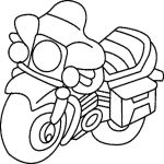 Раскраска Мотоцикл турист