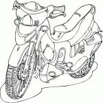 Раскраска мотоцикл Мопед
