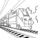 Раскраска Скоростной поезд