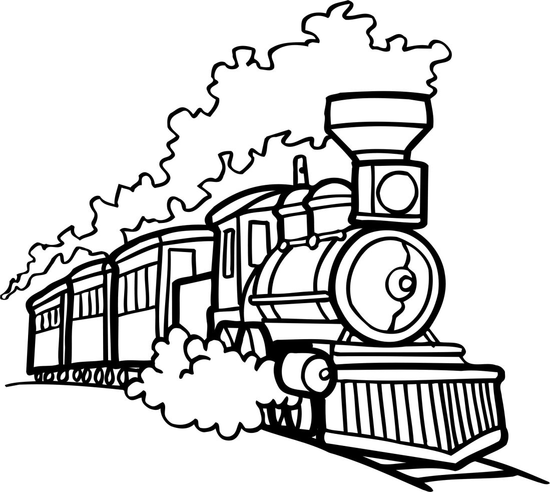 Картина по Номерам Поезда,Паровозы для Детей