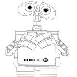 Раскраска Робот Валли