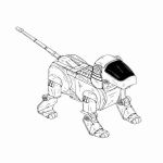 Раскраска Робот собака