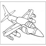 Раскраска Самолет бомбардировщик
