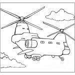 Раскраска Грузовой вертолет