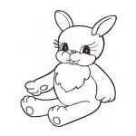 Раскраска Игрушки Плюшевый заяц