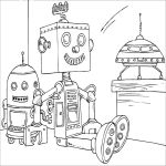 Раскраска Игрушки Роботы