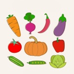 Раскраски Овощи