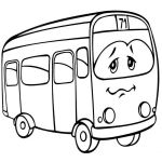 Раскраска машины Автобус 71 маршрута