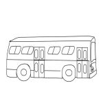 Раскраска машины Автобус пригородного сообщения