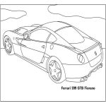 Раскраска машины Ferrari 599 GTB Fiorano
