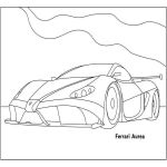 Раскраска машины Ferrari Aurea
