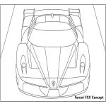 Раскраска машины Ferrari FXX Concept
