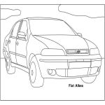 Раскраска машины Fiat Albea