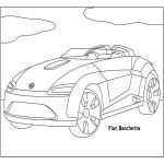 Раскраска машины Fiat Barchetta
