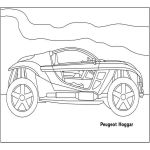 Раскраска машины Пежо - Peugeot Hoggar
