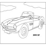 Раскраска машины BMW 507