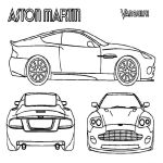 Раскраска Машина Спортивные машины Aston Martin