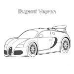 Раскраска Машина Спортивные машины  Bugatti Veyron