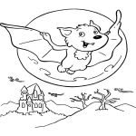 Раскраска Летучая мышь
