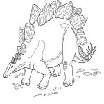 Раскраска Динозавр Стегозавр