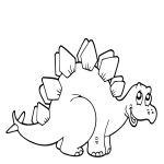 Раскраска Динозавр Стегозавр